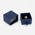 Personalized Brand Cardboard Paper Material Pull Out Blue Necklace Jewelry Boxes