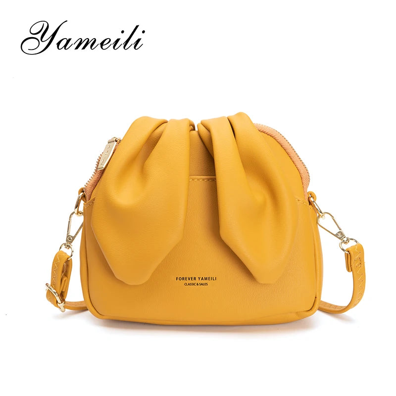 2020 New Fashion Small Handbags Chain Shoulder Wide Strap PU Leather Crossbody Messenger Bags