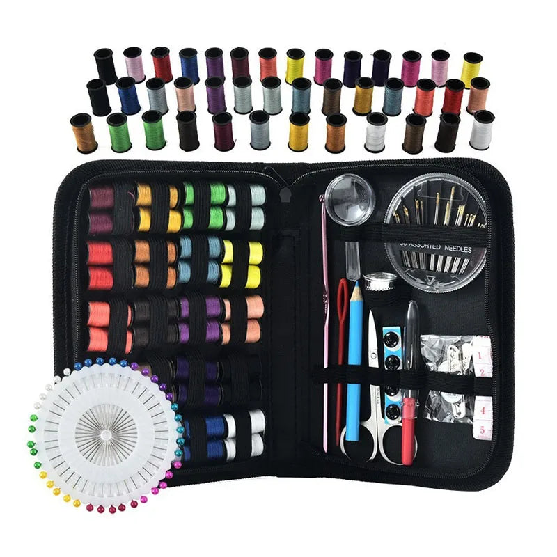 Sewing Kit with Case Portable Sewing SuppliesProfessional Sewing Supplies Accessorieswith Tailor ScissorsNeedleMeasure Tape