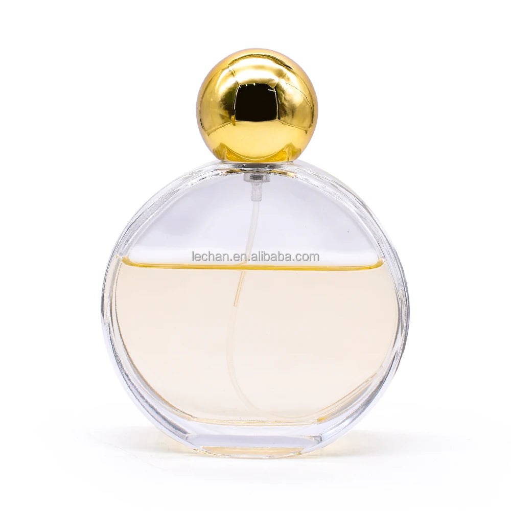 30ml 50ml 100ml  Aromatherapy Sprayer Flat Round Thick Bottom Bayonet Glass Perfume Bottle