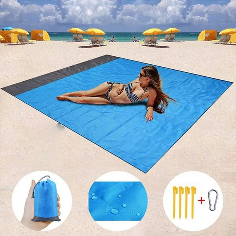 Ultralight Pocket Waterproof Reusable Camping Hiking Travel Tent Mat Picnic Beach Blanket