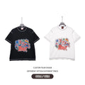 Customized Luxury t Shirt OUTER SEWING Printing Heavyweight T-shirt Men's Organic Cotton T-shirt Oversize Unisex Tees