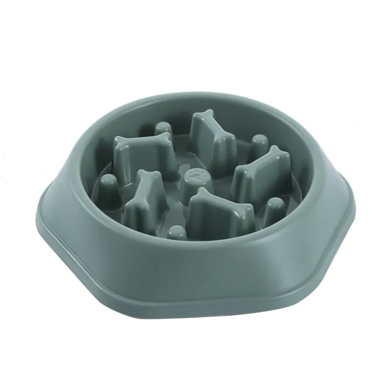 New Pet Dog Cat Feeding Food Bowl Puppy Slow Down Eating Feeder Dish Bowl Prevent Obesity Pet Dogs Bowls