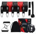 TPE 12 Pcs 150lbs 200lbs Loop Pull up Resistance Bands Set 5 Levels Pull Rope Exercise Bands for Yoga