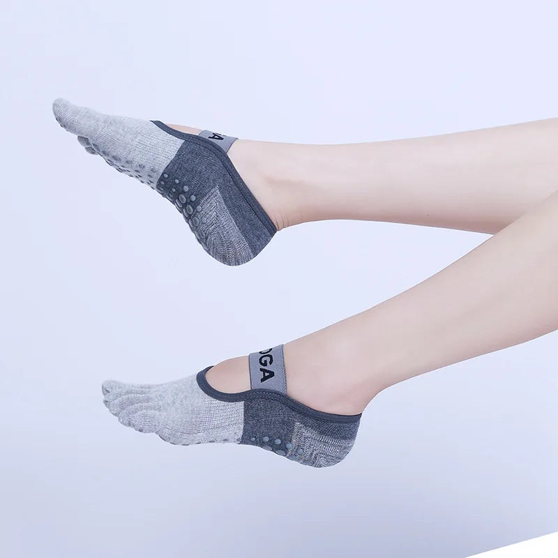 Wholesale Ankle Length Five Toed Yoga Sock Custom Logo Knitted Casual Sport Gear Anti-Slip Anti-Bacterial Features for Summer