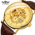Wristwatches T-winner Watches Men Custom logo Genuine Leather Fashion Wholesale Watch MegaBDM