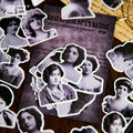 Modern Times Girls Series Retro Decorative Handbook Sticker Pack 40pcs/pack on Base Paper