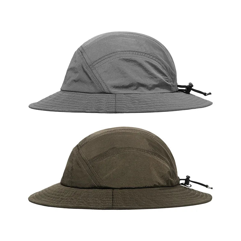 Bucket Rain Hat Easy to Fold Nylon Look Hot Sale Waterproof Bucket Hat Custom logo Nylon Reflective Fashion Bucket Hat