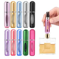Empty Perfume Atomizer Spray Bottles Reusable 5ml Portable Travel Aluminum Refillable for Essential Oil & Lotion