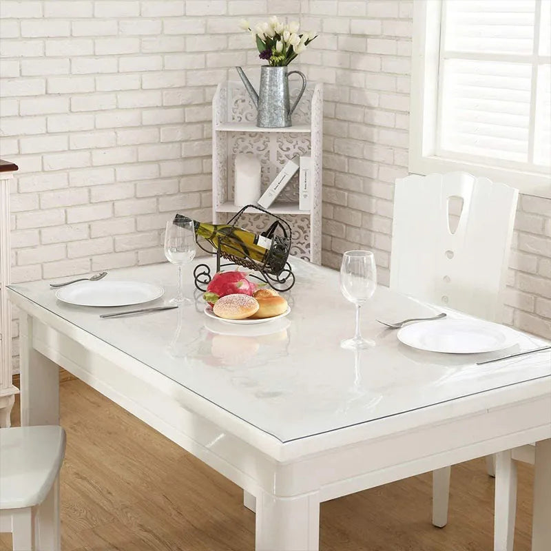 48 X 96 Inch 1.5mm Thick Frosted Table Cover Protector Table Protector for Dining Room Table