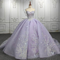 Jancember 6534 Elegant Ball Gown Lace Light Purple for Woman Evening Dresses