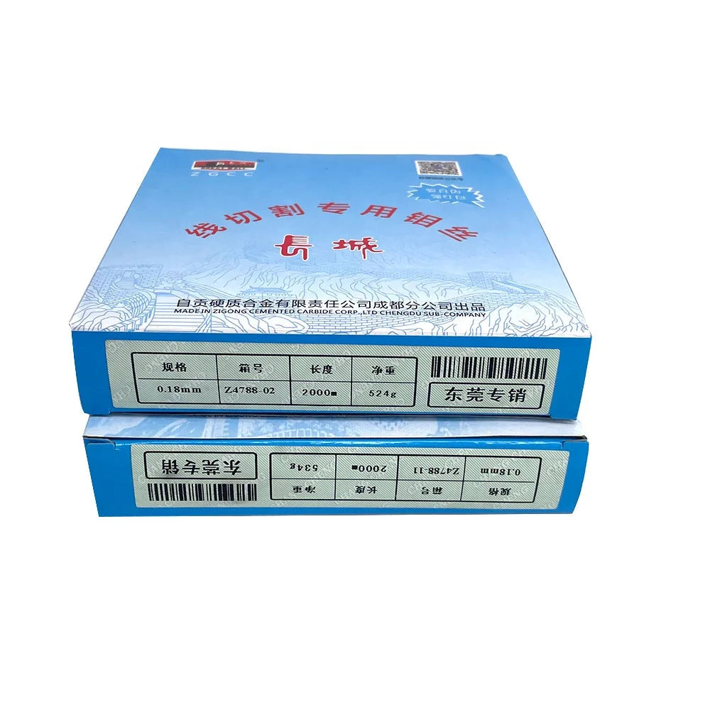Great Wall 0.18mm EDM Molybdenum Wire 2000m Per Spool Box for WEDM CNC Wire Cutting Machine