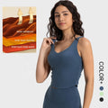 SHINBENE Skin Friendly Fleece Workout Crop Tops Women Winter Compression Gym Yoga Tank Tops