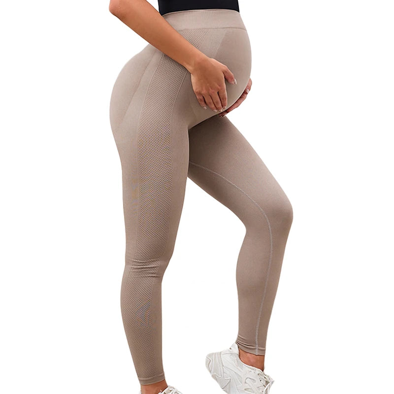 FLW Seamless Lightweight Maternity Leggings Custom High Waist Maternity Loose Pants