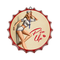 Cheap Custom Printing Metal Crafts Tin Beer Cap Signs Vintage Retro Pin up Girl Plaques Cars Garage Old Poster