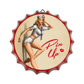 Cheap Custom Printing Metal Crafts Tin Beer Cap Signs Vintage Retro Pin up Girl Plaques Cars Garage Old Poster