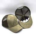 Promotional Trucker Caps Printing LOGO Front Material Suede Trucker Hat with Spongeback Mesh Snapback Trucker Cap