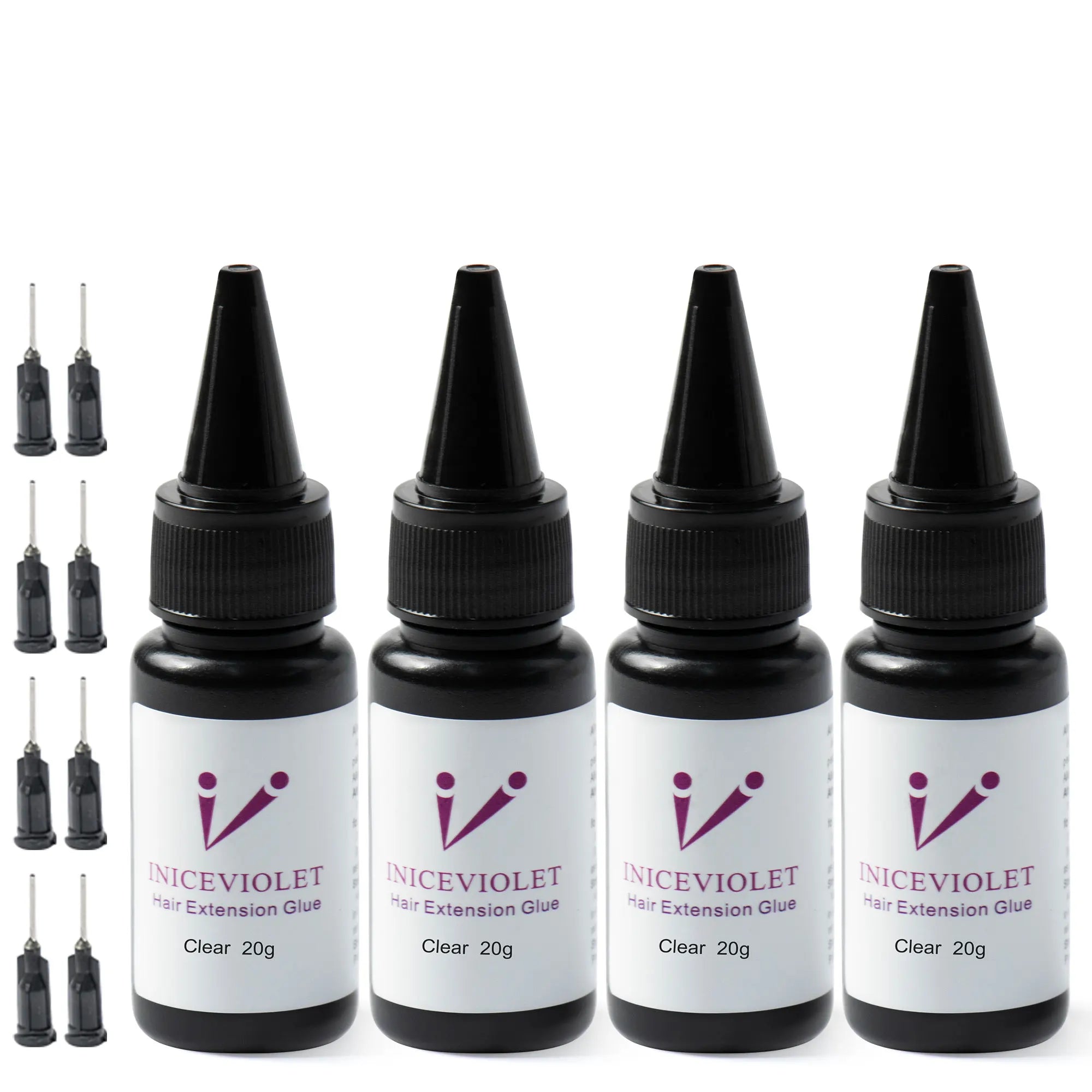 Iniceviolet Private Label UV Light Adhesive Hair Extensions Tool Set Essential for UV Light Hair Extension Machine