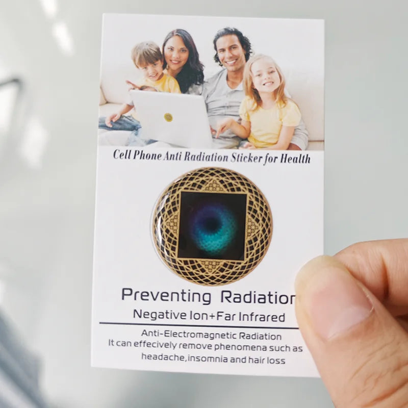 EMF Protection Phone Anti Radiation Flashing Stickers Quantum Shield 5G EMF Silicone 5G Anti Radiation Sticker for Mobile Phone