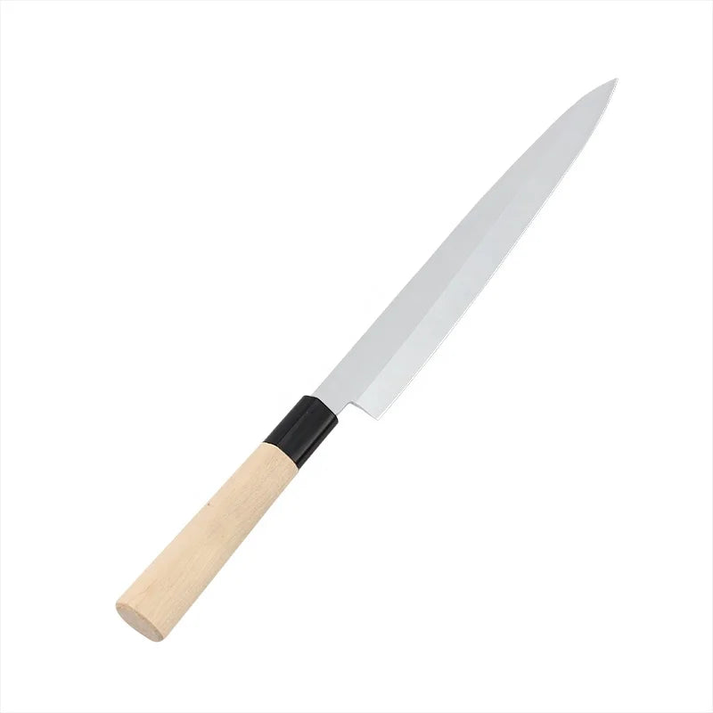 Professional 3Cr13 Stainless Steel 11 Inch Yanagiba With Maple Wood Handle