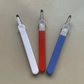 Custom Color and Logo Plastic Pen Shape Office Use Pin Removal Tool Staple Remover for Promotion