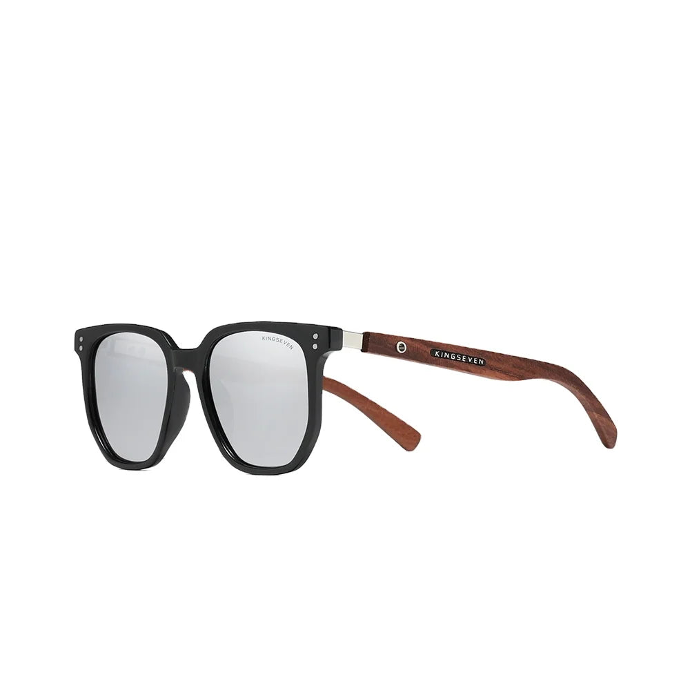 KINGSEVEN Colorful Glasses Men Polarized Sun Glasses for Men Wood UV400 Handmade Sunglasses Women Eyewear Driving Shases 5528