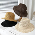 Men Women Retro Jazz Spring Summer Hollow Breathable Panama Straw Hat