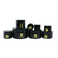 Empty Black UV  Dark Violet Glass Eye Cream Jar for Cosmetic Packaging