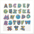 New Style Denim Fabric Carton Colors Word Letter Embroidery Applique Patches for Jean