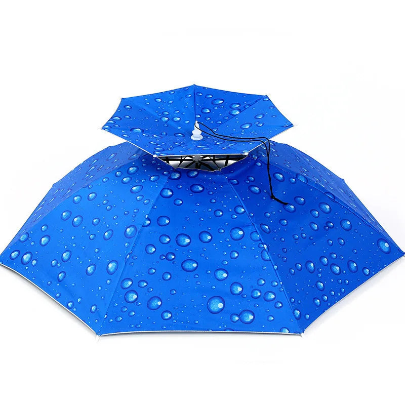 Traditional Classic Adults' Rain-Proof UV Protection Head Umbrella Manual Control Country Style Fishing Wear Umbrella