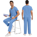 Customize LOGO Short Sleeves Surgical Men Scrubs Set Quick Drying Spandex Rayon Oral Doctor Pet Spa Nurse Scrub Uniform Lab Coat
