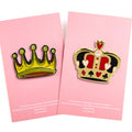 Custom Crown Enamel Pins king Queen Brooch Pin Badge Lapel Pin Shirt Badge Royal Jewelry Gift Girl Kids Friends