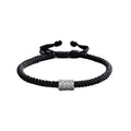 Nuoli Original Design Men's Retro Style Woven Wrap Bracelet 925 Sterling Silver Vintage Size Adjustable for Gift
