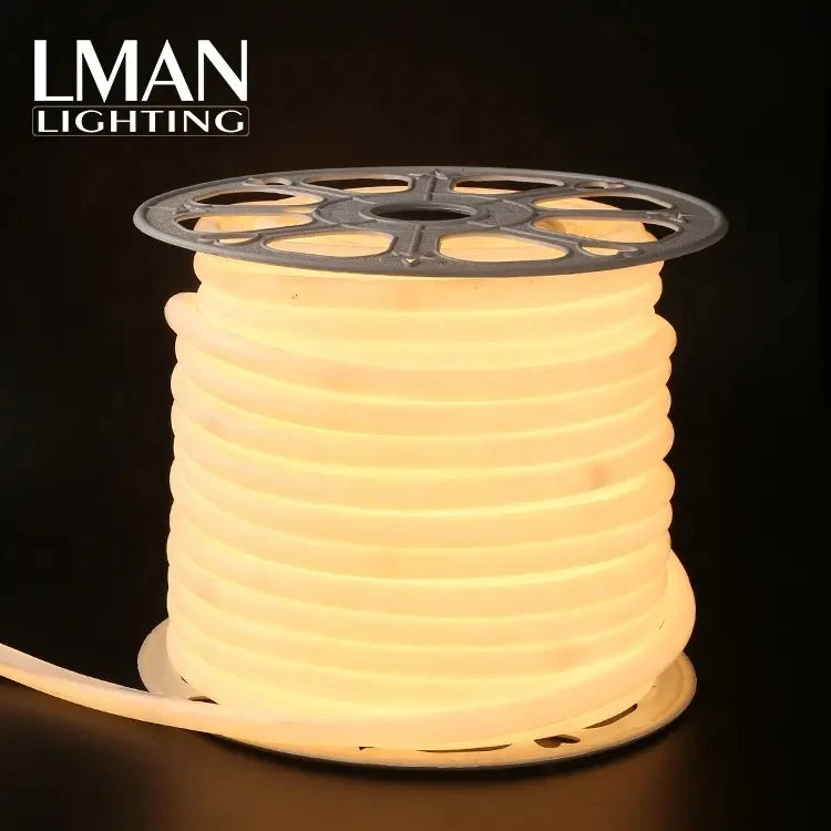 High CRI 80 Ra 50 Meter Roll Round SMD 2835 Outdoor Waterproof LED Neon Light