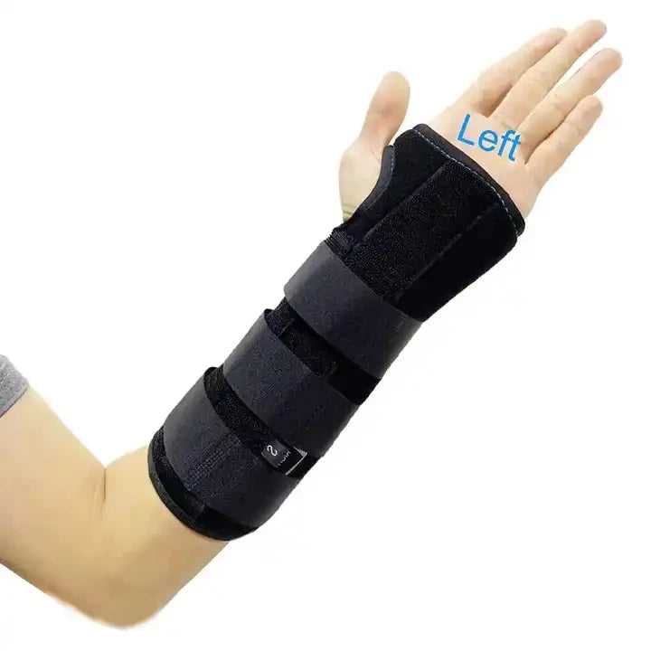 HKJD Adjustable Soft Orthopedic Carpal Tunnel Wrist Brace with Buckle Closure for Thumb and Hand Support Sizes S/M/L