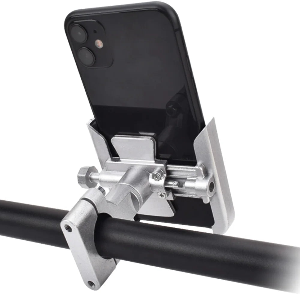 FMFXTR Bike Phone Holder Easy to Install Durable Bike Phone Mount With Aluminum Alloy Clamp Arms Cycling Phone Frame