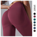 Women's Tight Breathable Non-See-Through Workout Pants Solid Pattern Outdoor Yoga Legging for Running