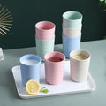 Hot Seller Eco-Friendly Biodegradable Wheat Straw Plastic Cup Reusable Mug for Coffee and Tea for Back to School