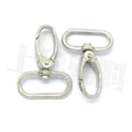 Superior Quality Zinc Alloy Black Silver Metal Large Swivel Lobster Clasp Use on Lanyard