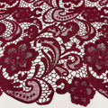 Burgundy Red Dress Fabric Maroon Wedding Party Bridal Dress Lace Fabric