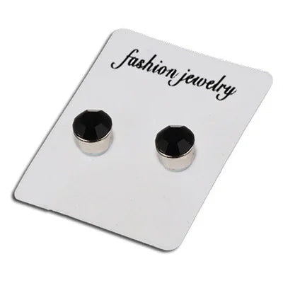 Wholesale High Quality 5*6mm Colorful Zircon Stud Earrings Fashion Simple Strong Magnet Stud Earrings for Boys and Girls