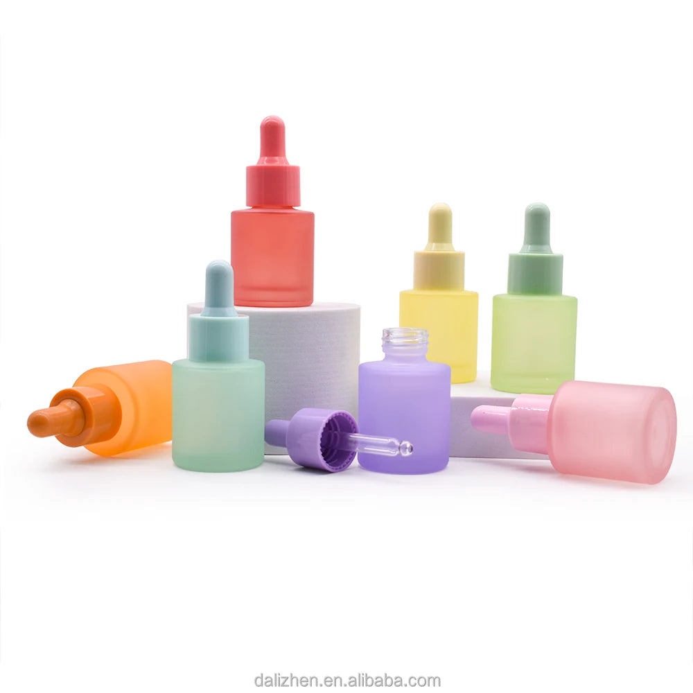 Colour Glass Dropper Bottle 20ml 30ml Colored Dropper Bottle Hair Oil Dropper Bottle