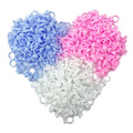100pcs  Disposable Pink Plastic Lash Extension Blossom Cup Glue Rings Shape Lash Glue Holders