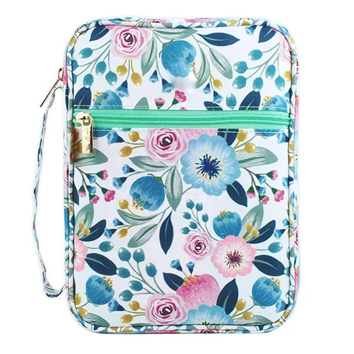 Custom Portable Fabric Bible Tote Cover with Durable Zipper and Handle Special Purpose Church Book Carrying Case MegaBDM