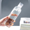 Amazons Hot Selling Leakproof Reusable Borosilicate Juice Bottles Glass Water Bottle With Time Maker 500ML/700ML