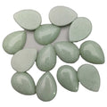 HZ Agate Gemstone 25*18mm Green Aventurine Jade Waterdrop Cabochons Crafts