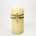 Dragonfly Pins Gold Metal Pattern Insect Candle Charms