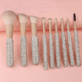 FYD Wholesale Rainbow Diamond Makeup Brush Set Professional Makeup Brush With Diamond Holder Single Makeup Brush Tools Set