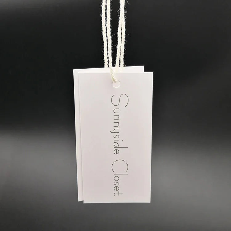 Wholesale Brand Name Personal Tag Paper Hanging Clothing Tags Pvc Tag