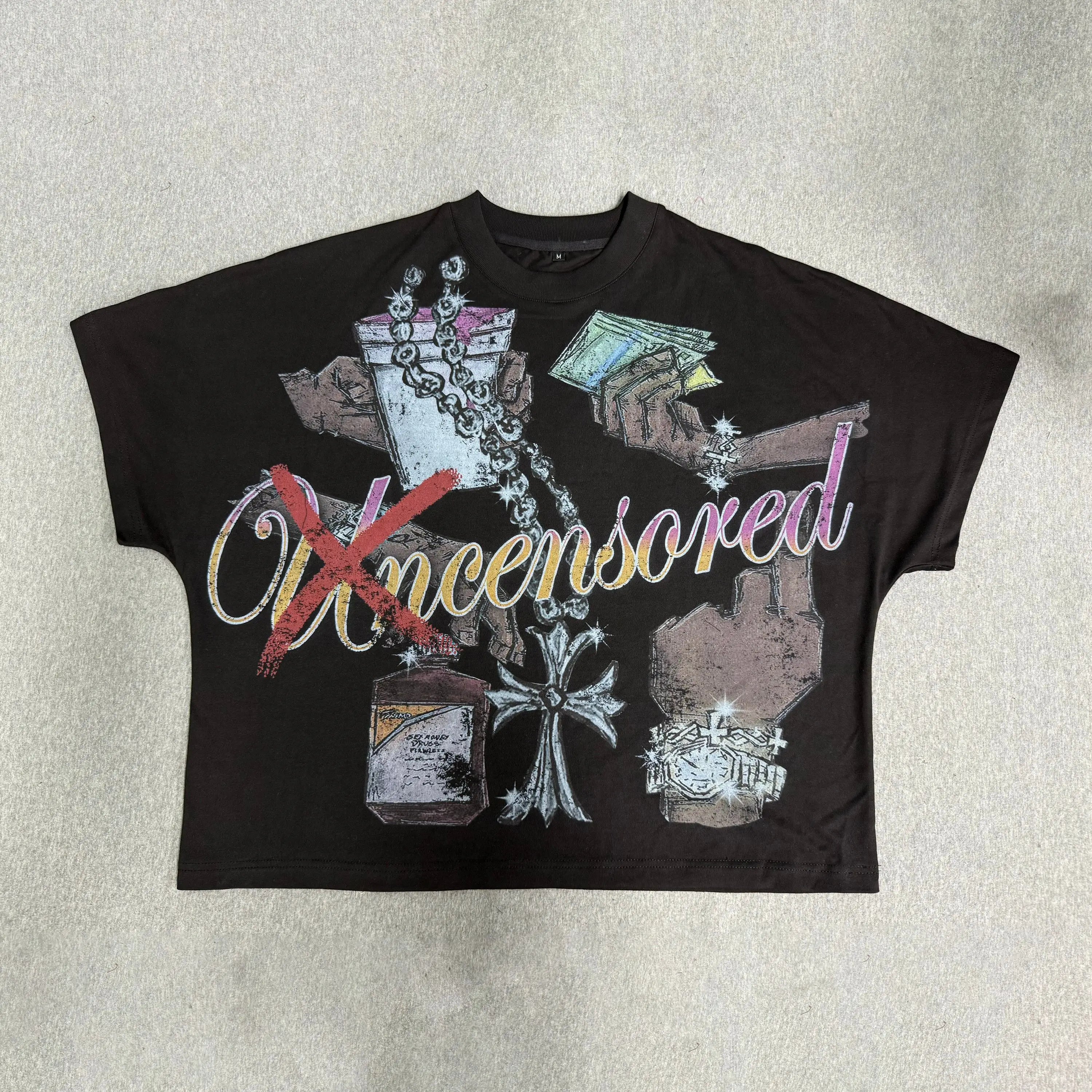 Dtg Print Streetwear Graphic Tees Blank Tshirt Plus Size Men'S Clothing Acid Wash T-Shirt Mens Custom Vintage Oversized T Shirts